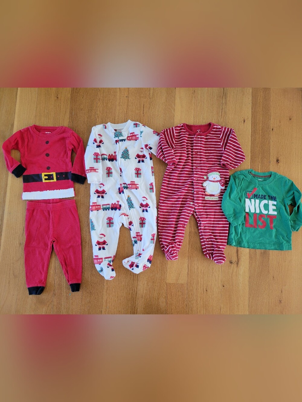 Baby boys size 6months Christmas theme clothes bundle